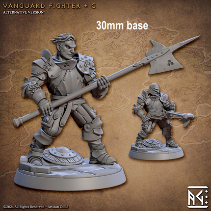 Vanguard Fighter: Base Sculpt C (Male Human Fighter)