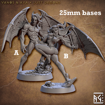 Vanos & Aya, Lust Demons (Incubus & Succubus Pinups)