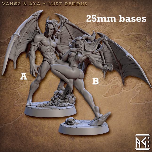 Vanos & Aya, Lust Demons (Incubus & Succubus Pinups)