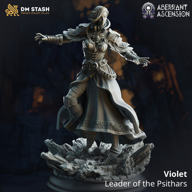 Violet, Leader of the Psithars (Female Human Sorcerer)
