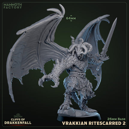 Vrakkian Ritescarred: Sculpt 2 (Male Winged Dragonborn Fighter)