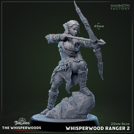 Whisperwood Ranger: Sculpt 2 (Female Wood Elf Archer)