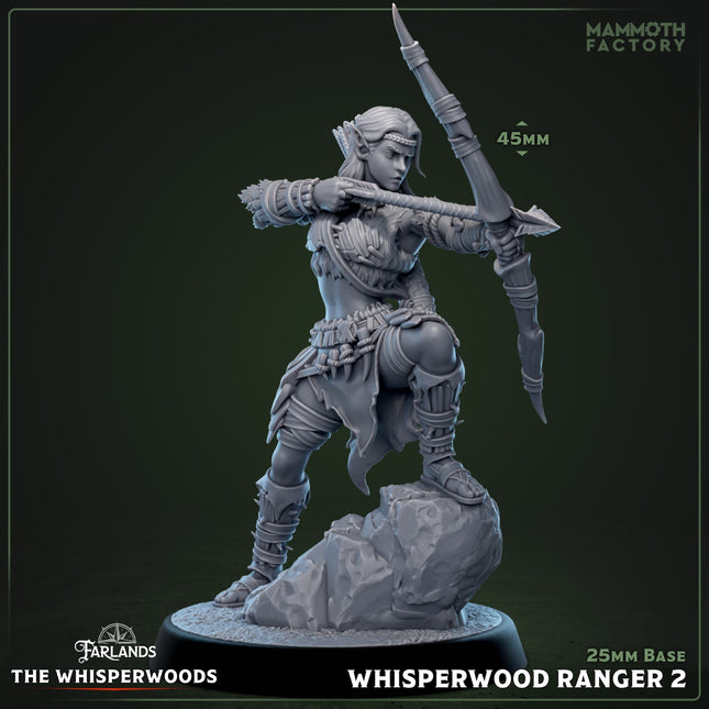 Whisperwood Ranger: Sculpt 2 (Female Wood Elf Archer)