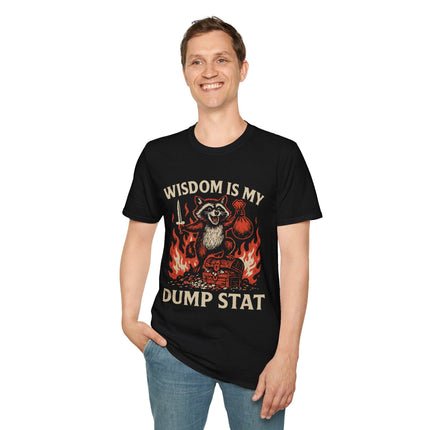 Wisdom Is My Dump Stat D&D T-Shirt